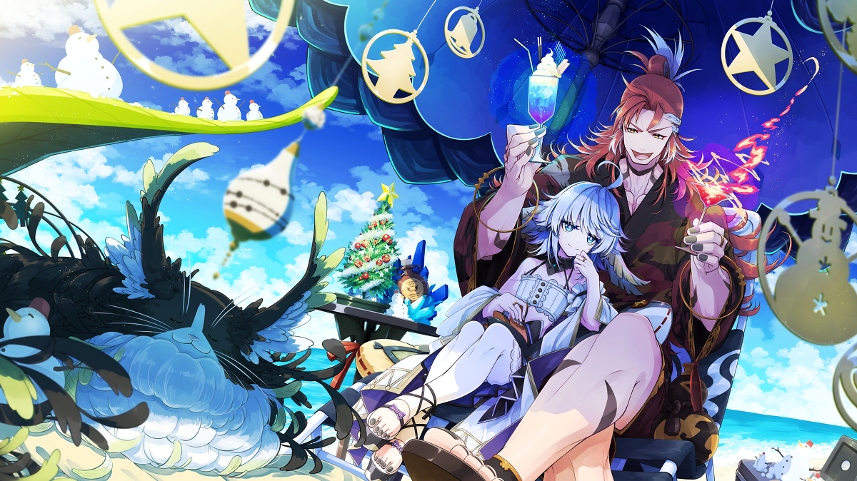 This is a pixiv picture whose title is 竜族の休息.