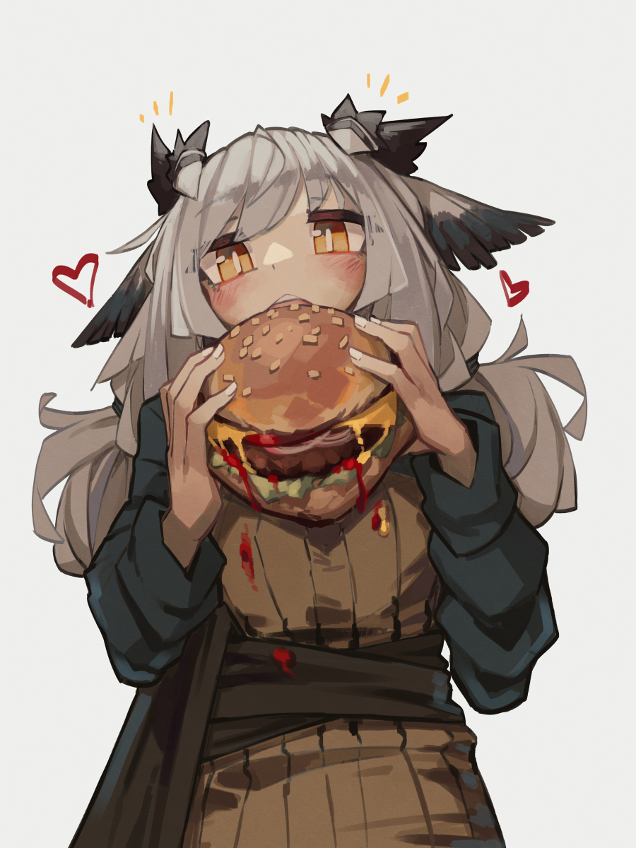 This is a pixiv picture whose title is 🍔.