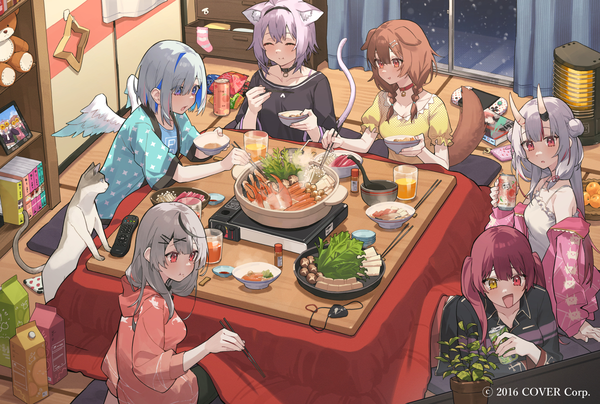 This is a pixiv picture whose title is 年末を過ごす.