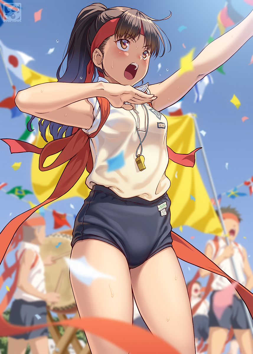 This is a pixiv picture whose title is 【じゃじこB面】１号　あらブル娘。.