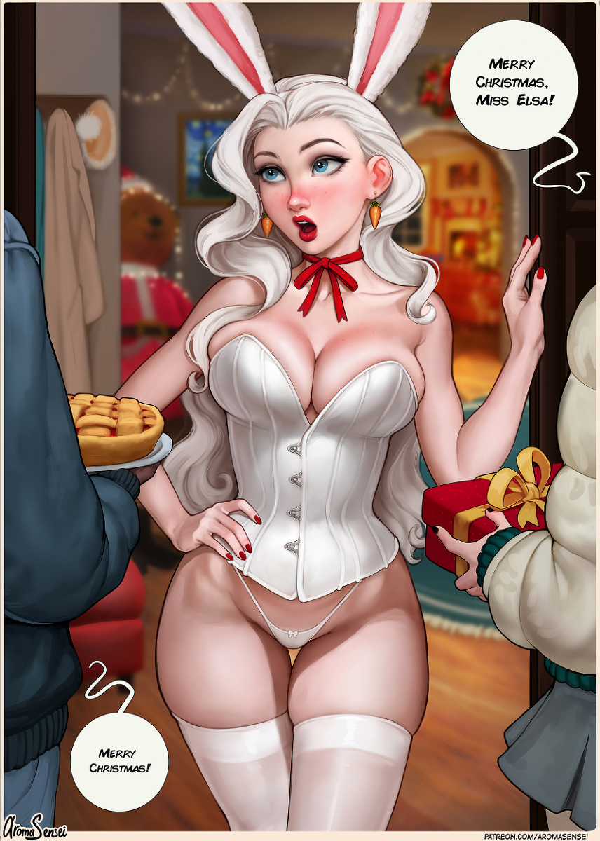 This is a pixiv picture whose title is Merry Christmas, Miss Elsa!.