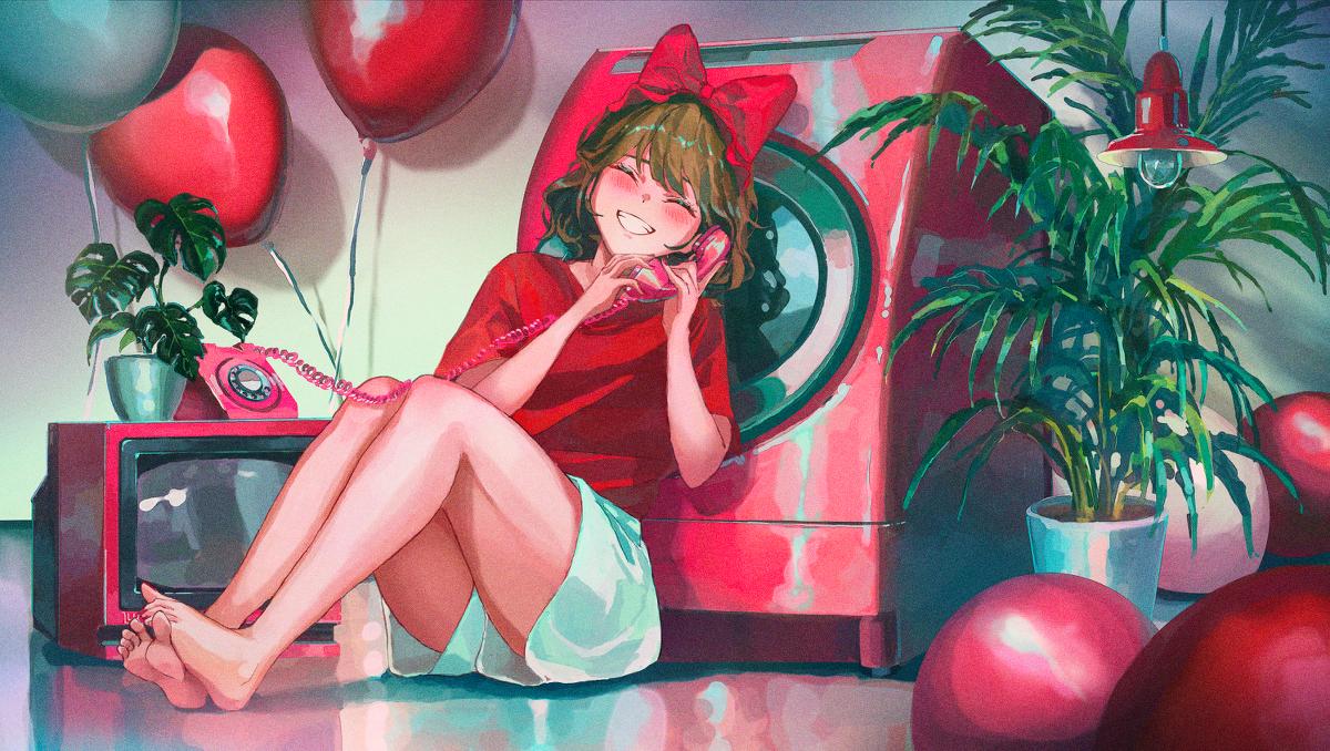 This is a pixiv picture whose title is Cerise Red.