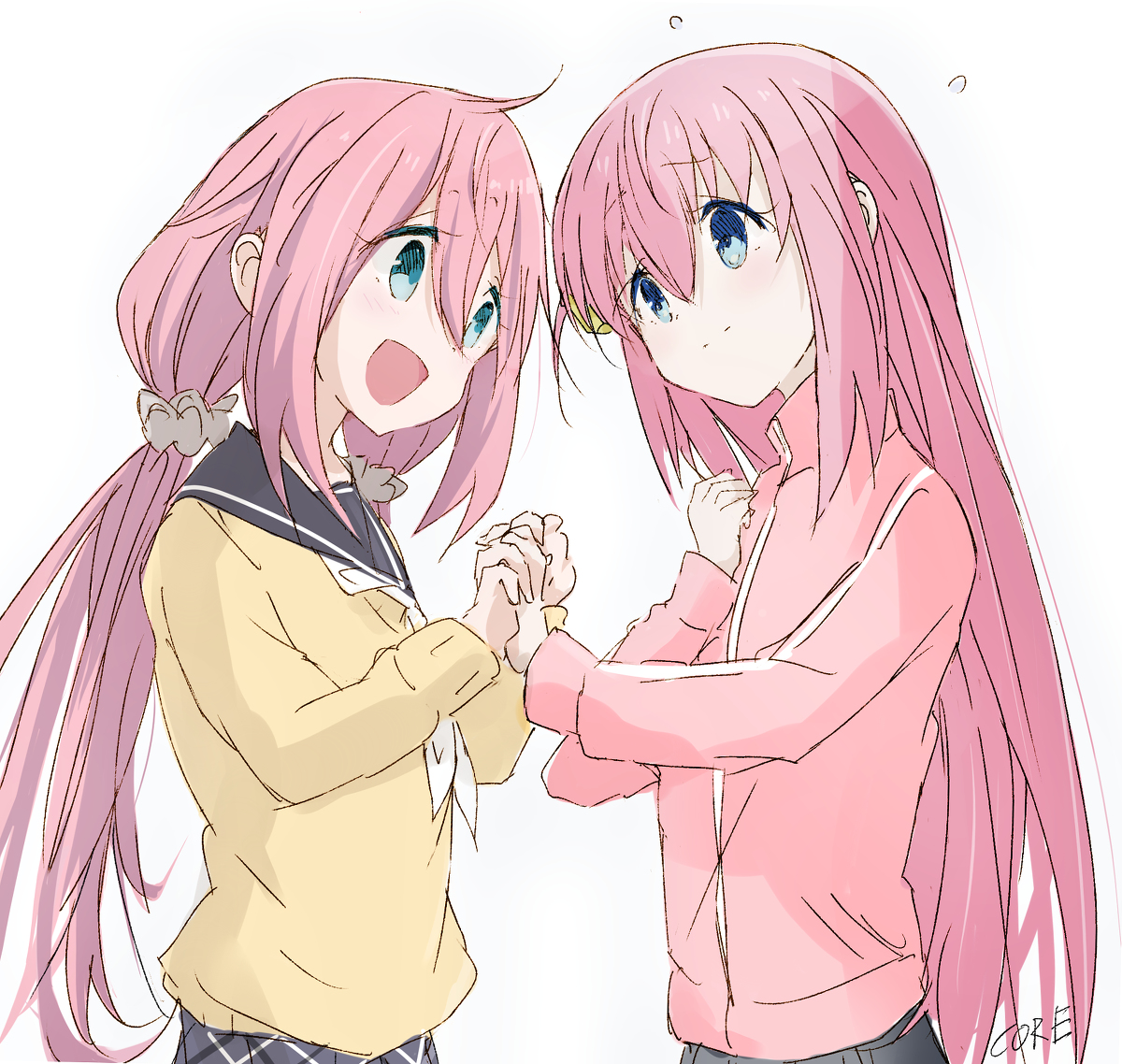 This is a pixiv picture whose title is ぼっちちゃんとなでしこちゃん.