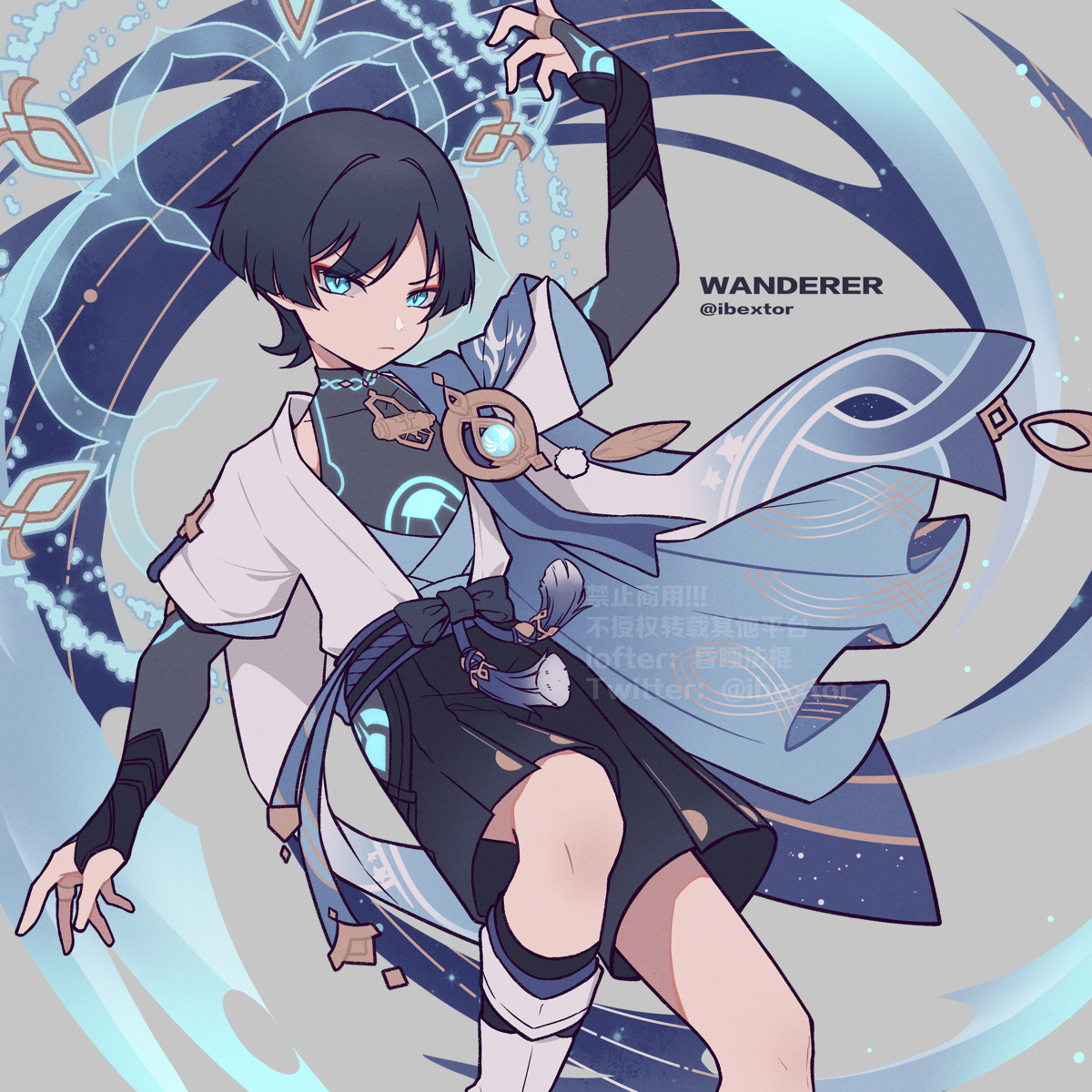 This is a pixiv picture whose title is 流浪者☂️③.