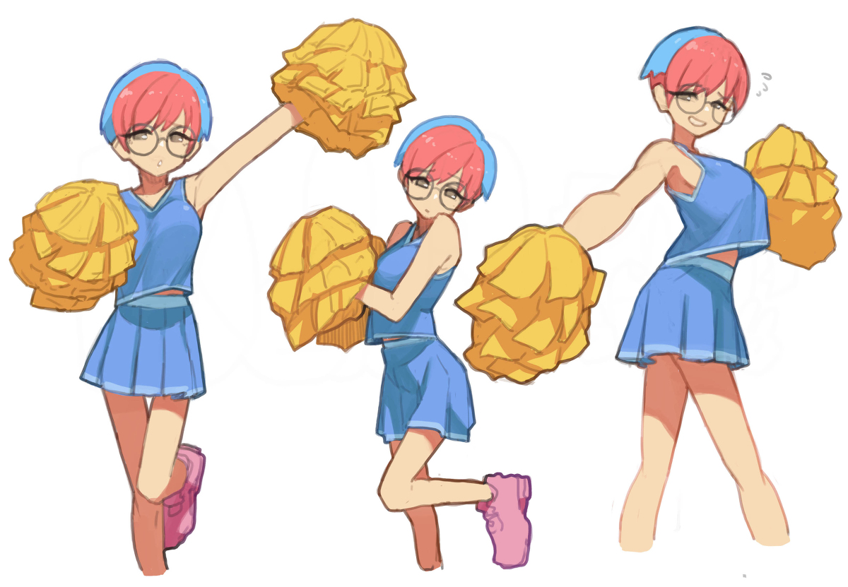 This is a pixiv picture whose title is チアリーダーボタン.