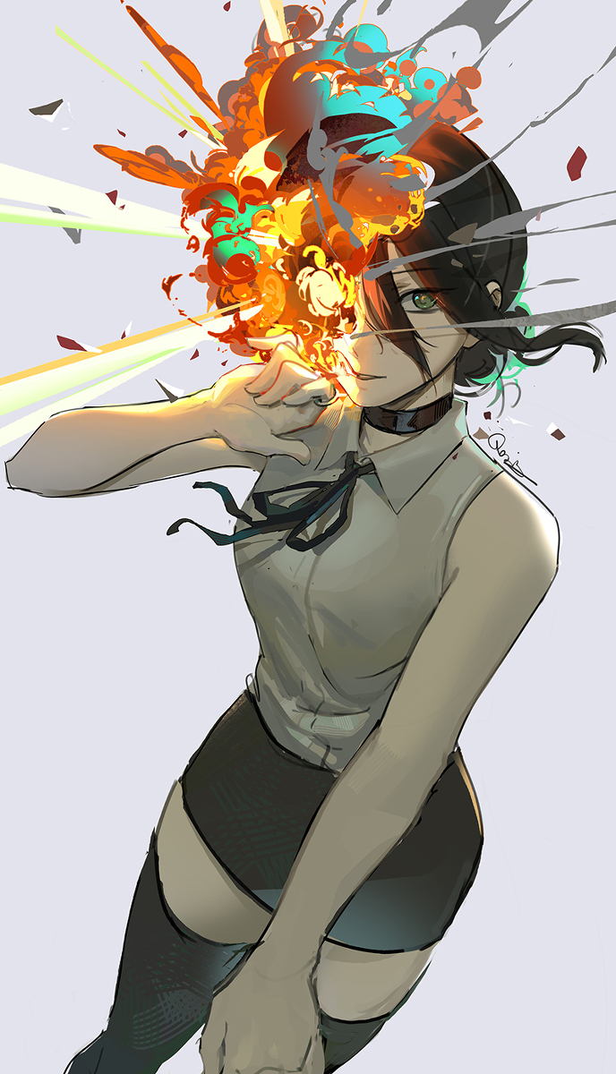 This is a pixiv picture whose title is ボム.