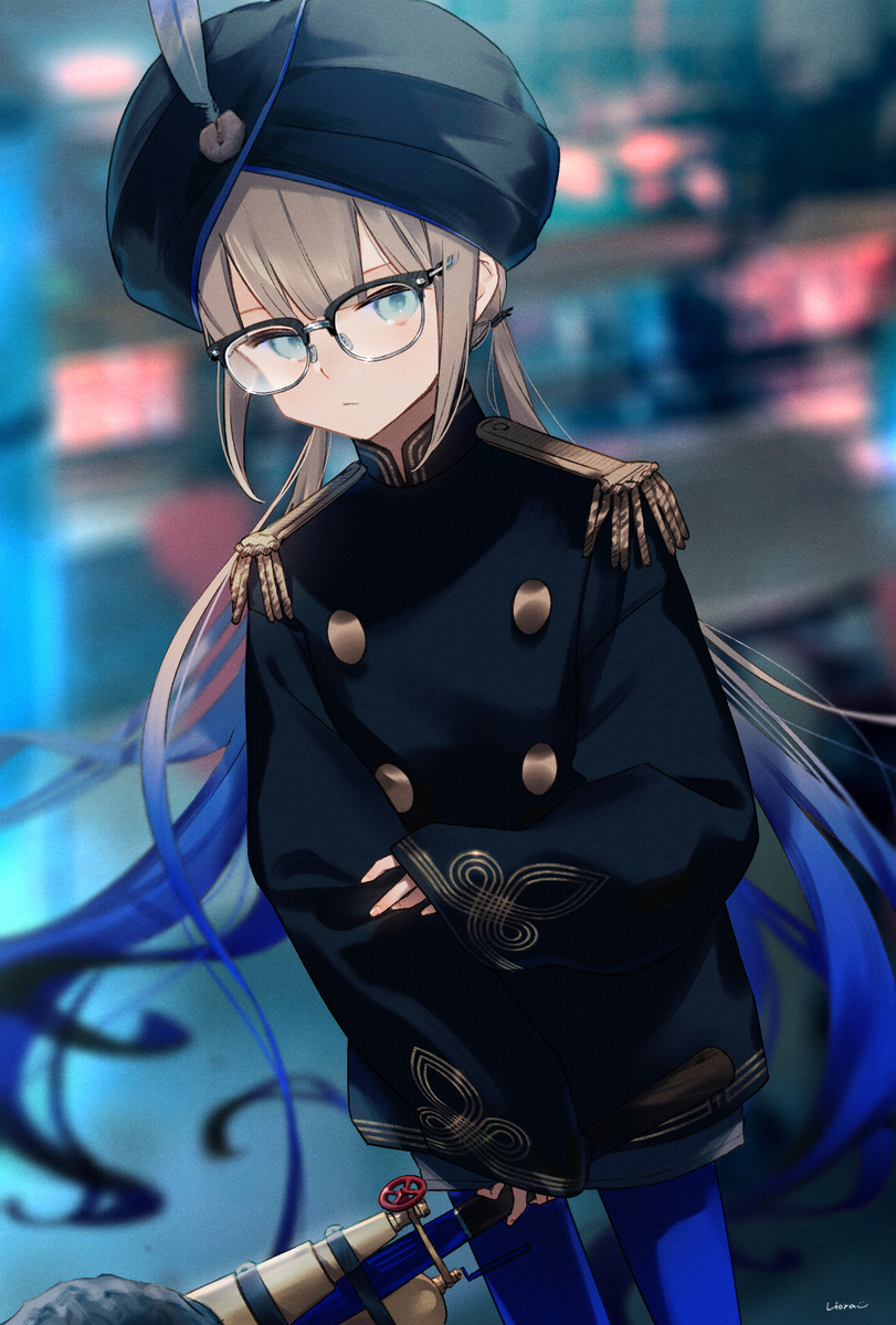 This is a pixiv picture whose title is 👓.