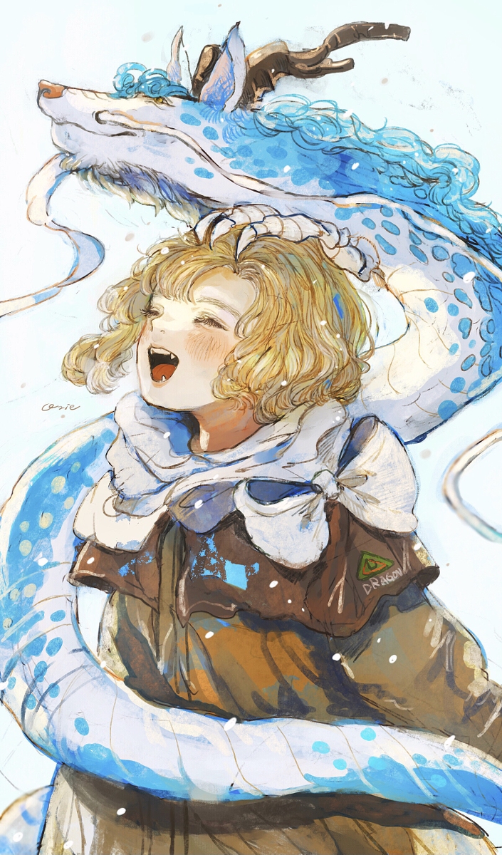 This is a pixiv picture whose title is 雪だ！！！.