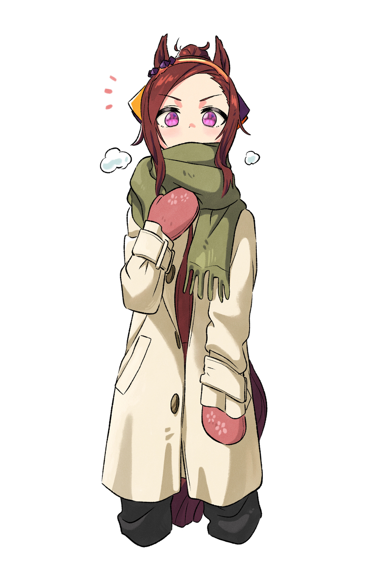 This is a pixiv picture whose title is 冬のバクちゃん.