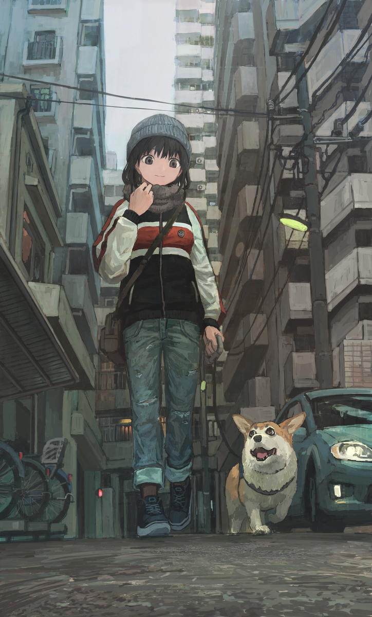 This is a pixiv picture whose title is 散歩.