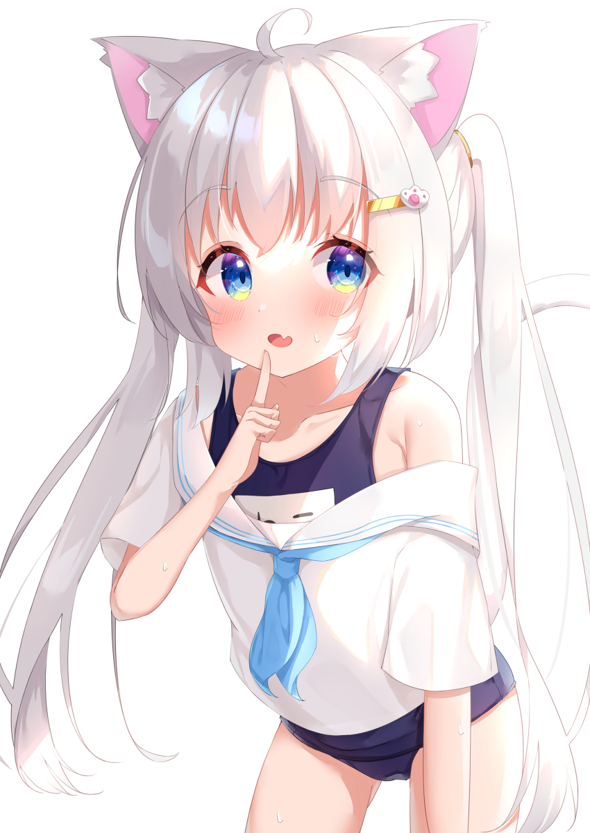 This is a pixiv picture whose title is このことは秘密ニャ….