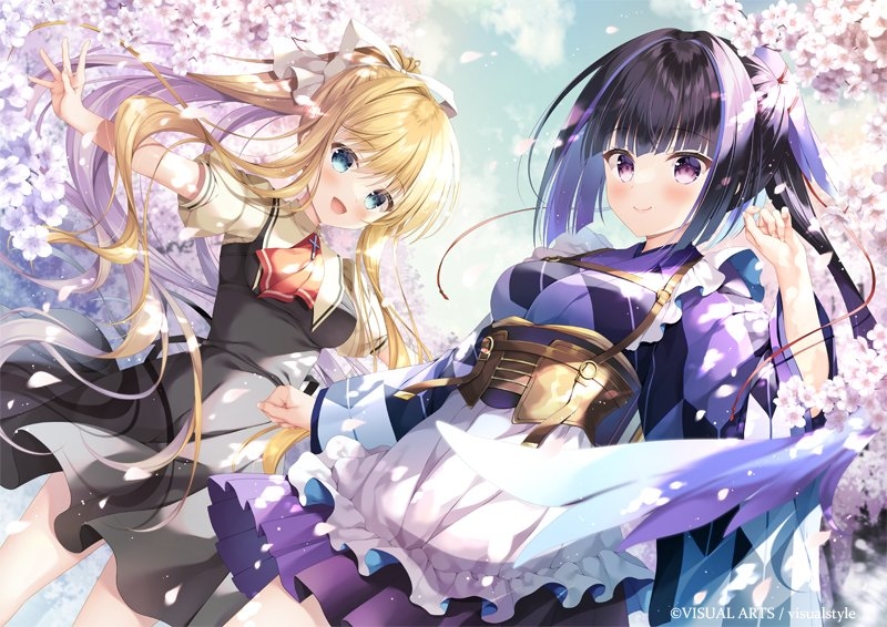 This is a pixiv picture whose title is 観鈴ちん＆鴉羽さん🌸.