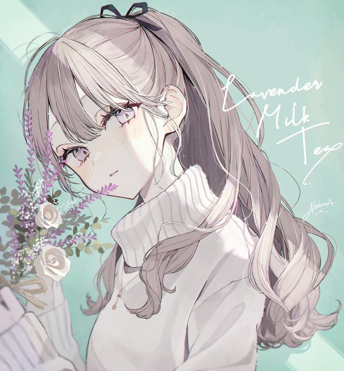 This is a pixiv picture whose title is ラベンダーミルクティー.