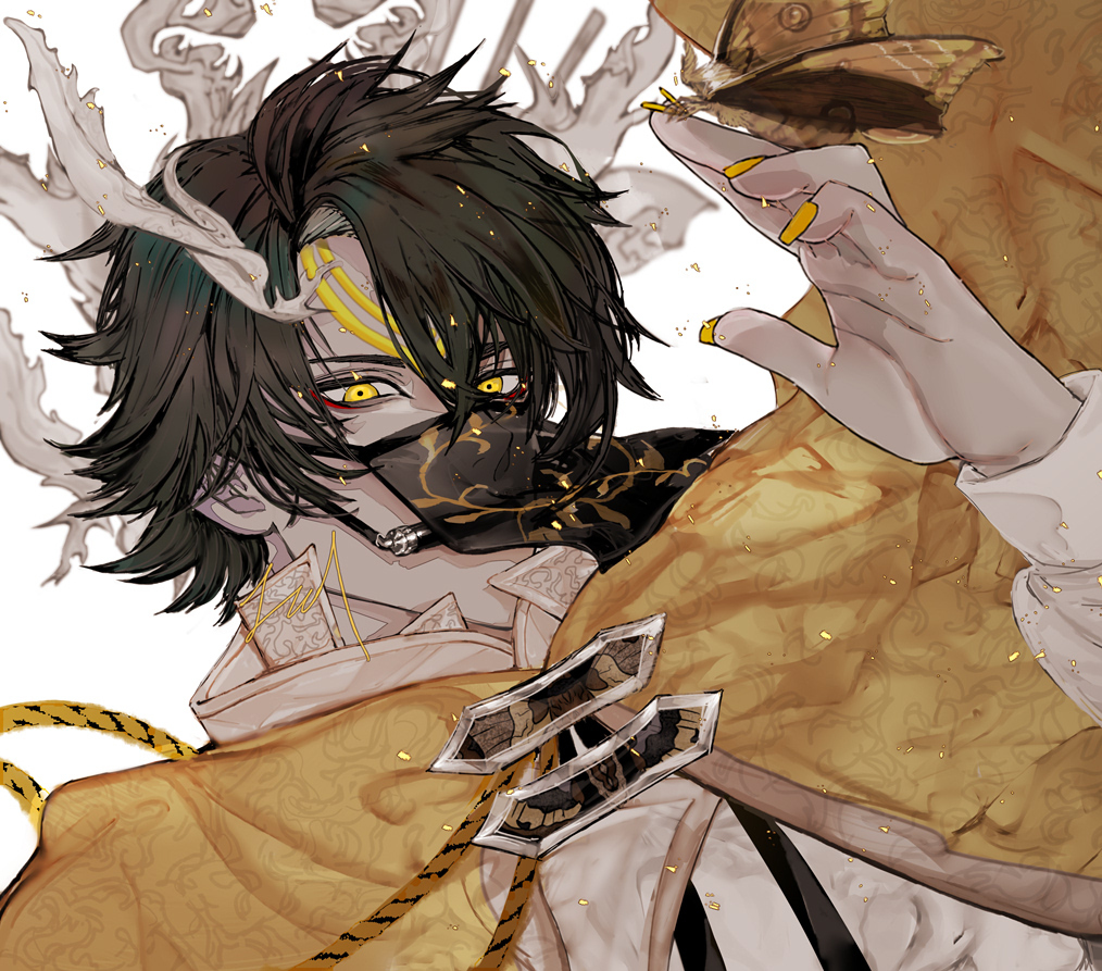 This is a pixiv picture whose title is ヤママユガ.