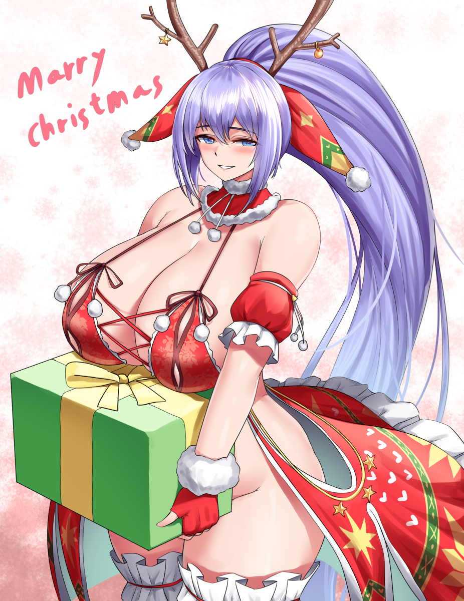 This is a pixiv picture whose title is marry 2022 christams.