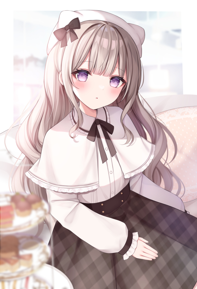 This is a pixiv picture whose title is ☕️🍰.