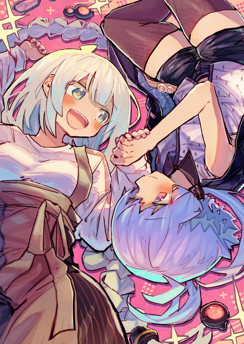 This is a pixiv picture whose title is 手を繋ぐゆづきず。.