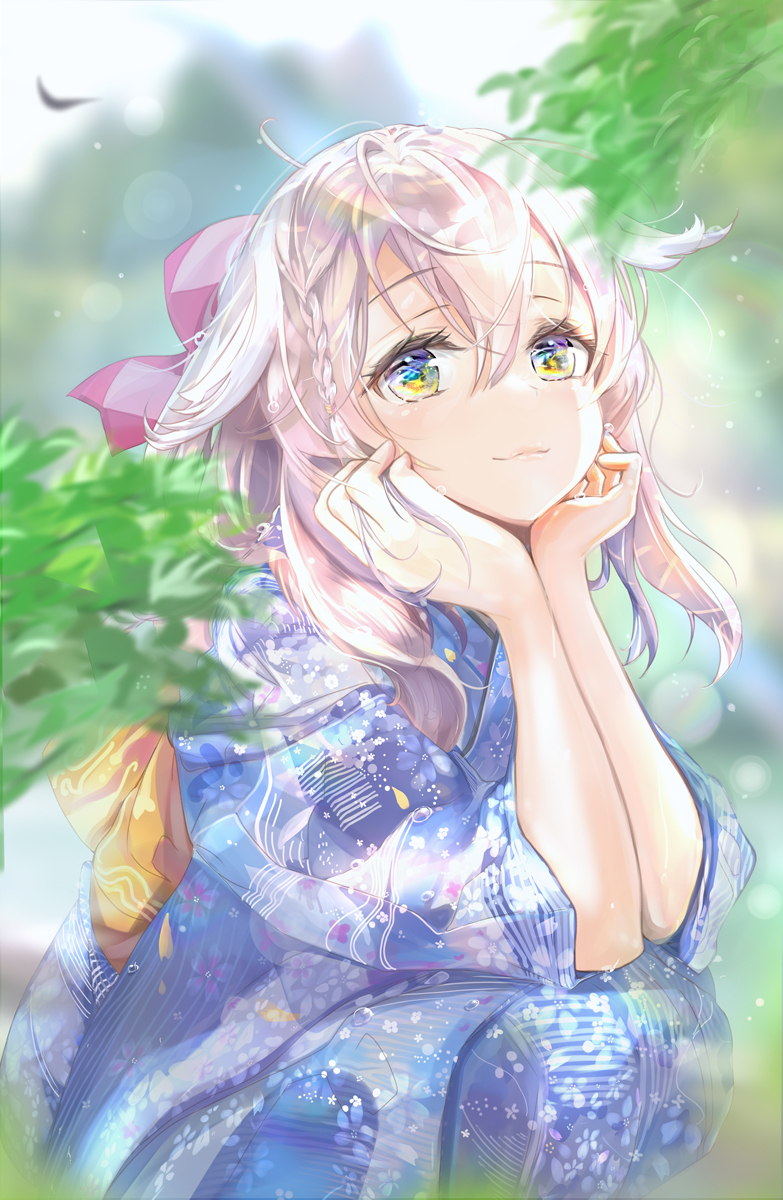 This is a pixiv picture whose title is 夏の予感.