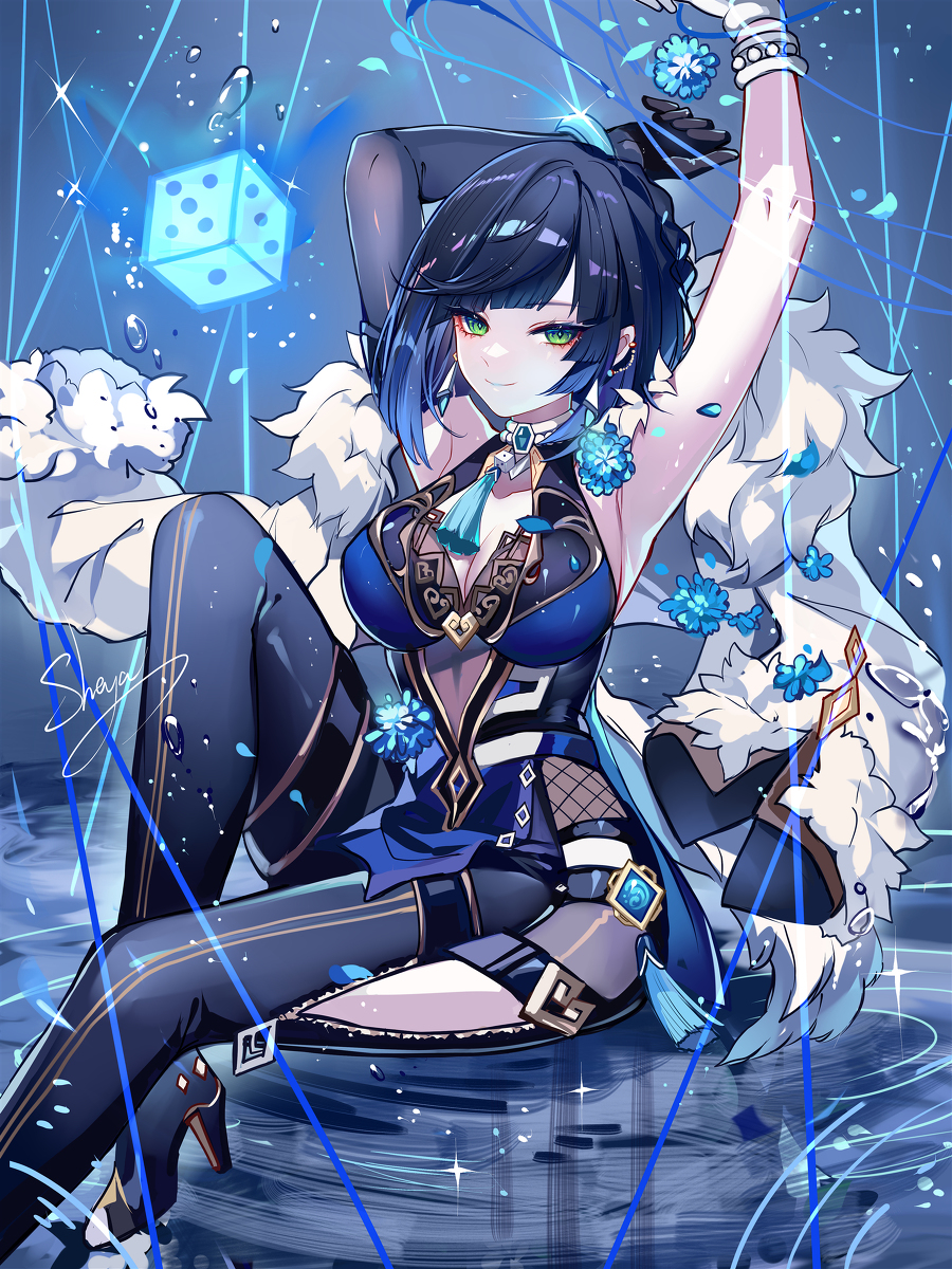 This is a pixiv picture whose title is 🎲.