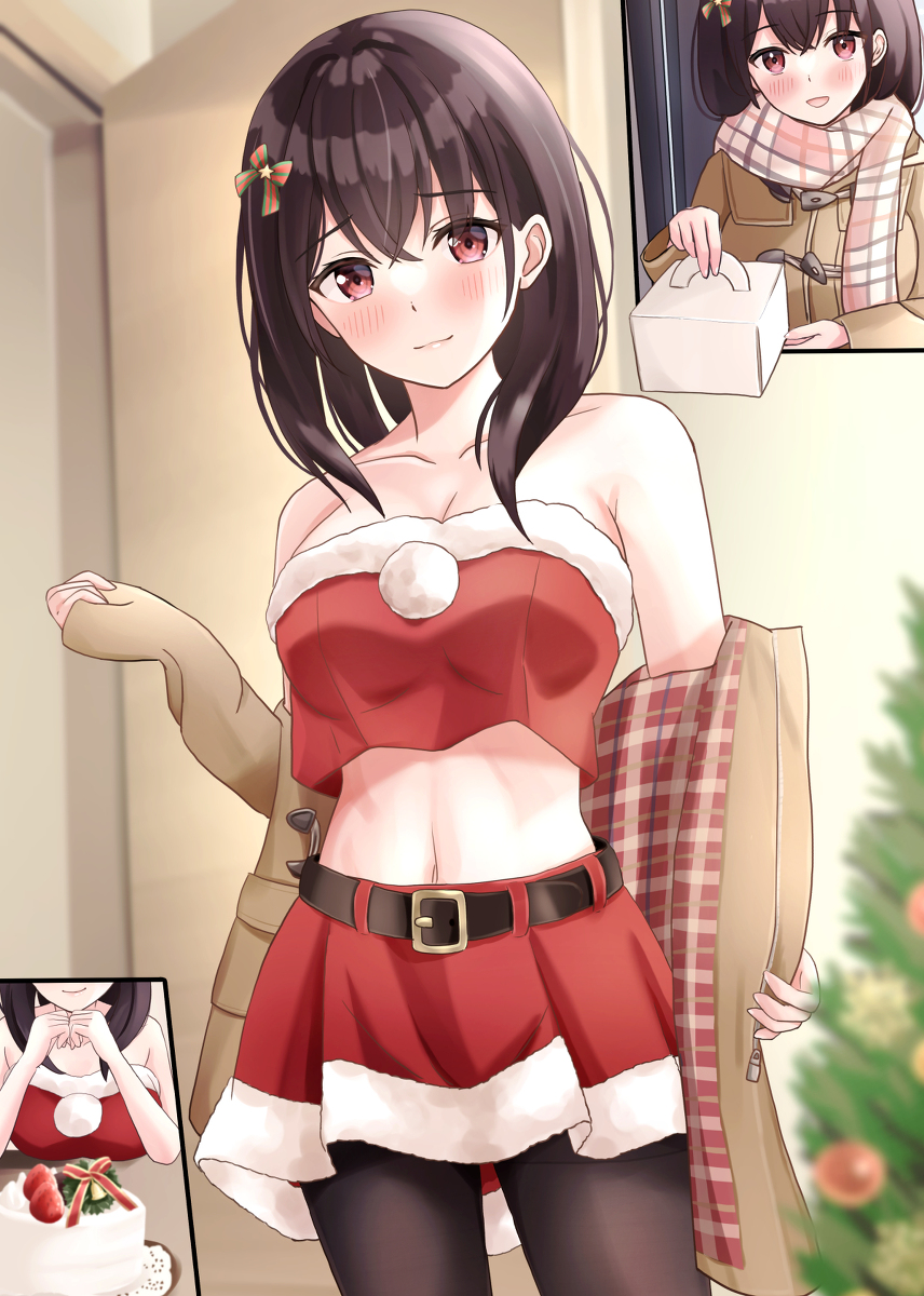 This is a pixiv picture whose title is 「メリークリスマス🎅🎄」.