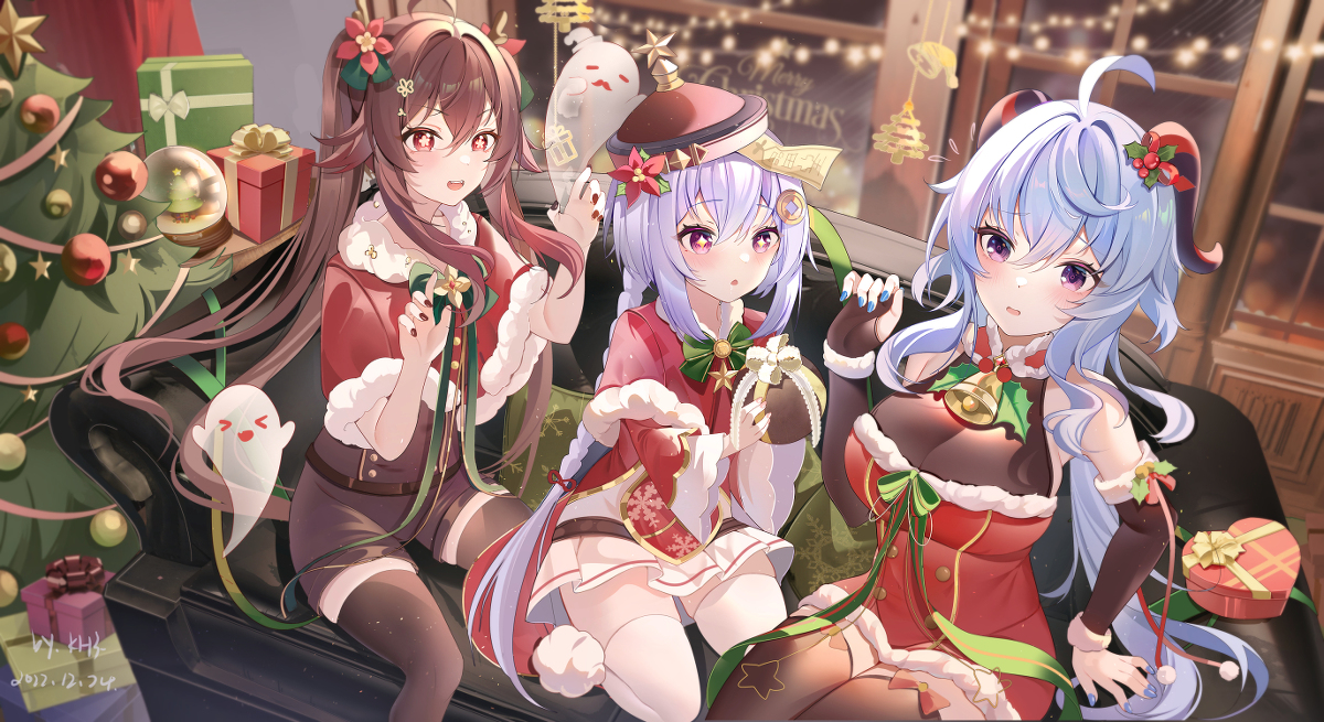 This is a pixiv picture whose title is 圣诞快乐~.