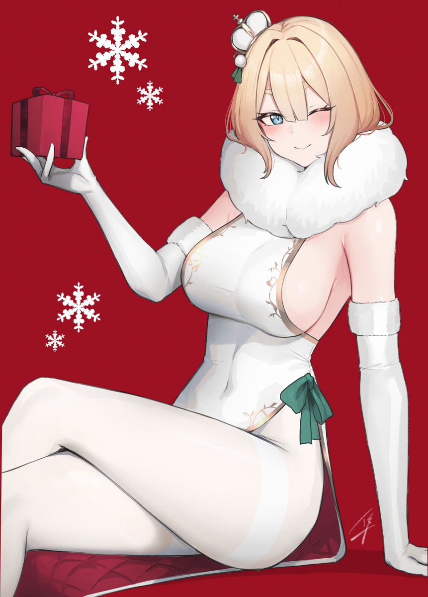 This is a pixiv picture whose title is 🎄.