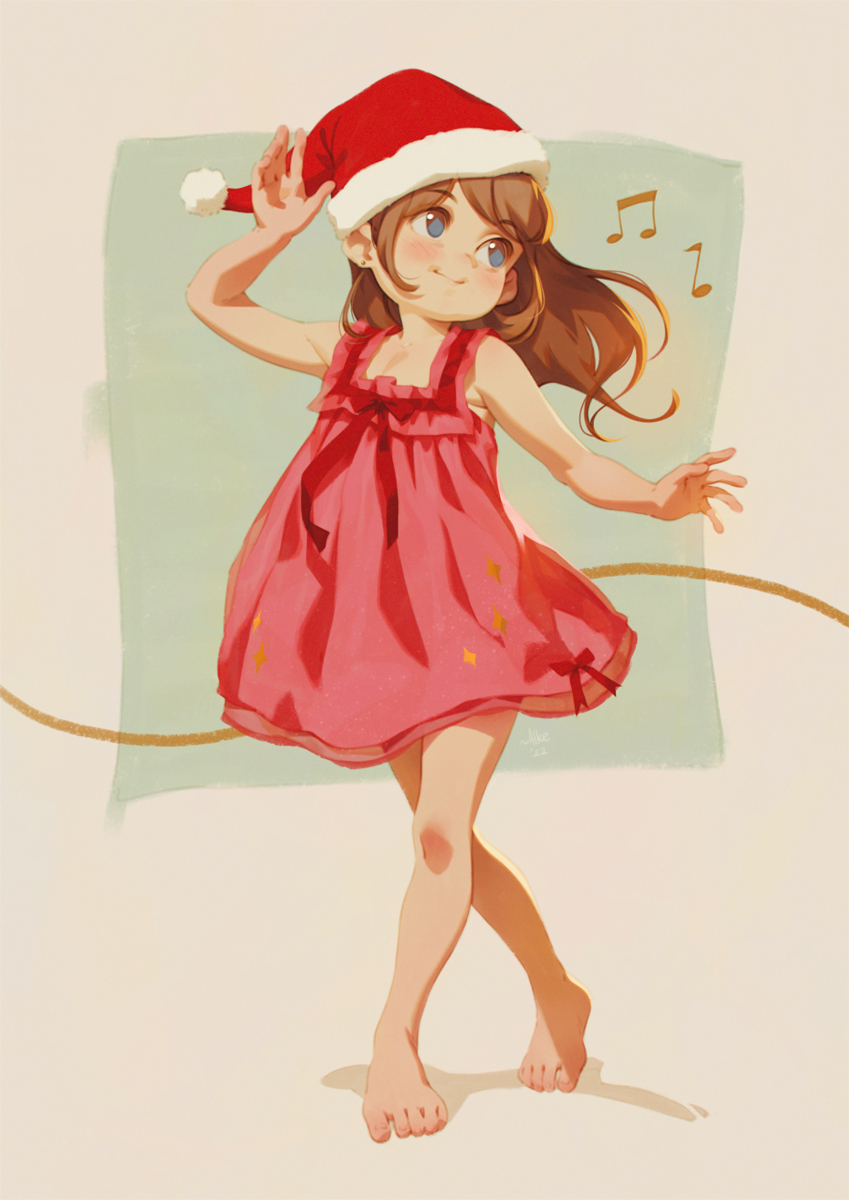 This is a pixiv picture whose title is Carol dancing.