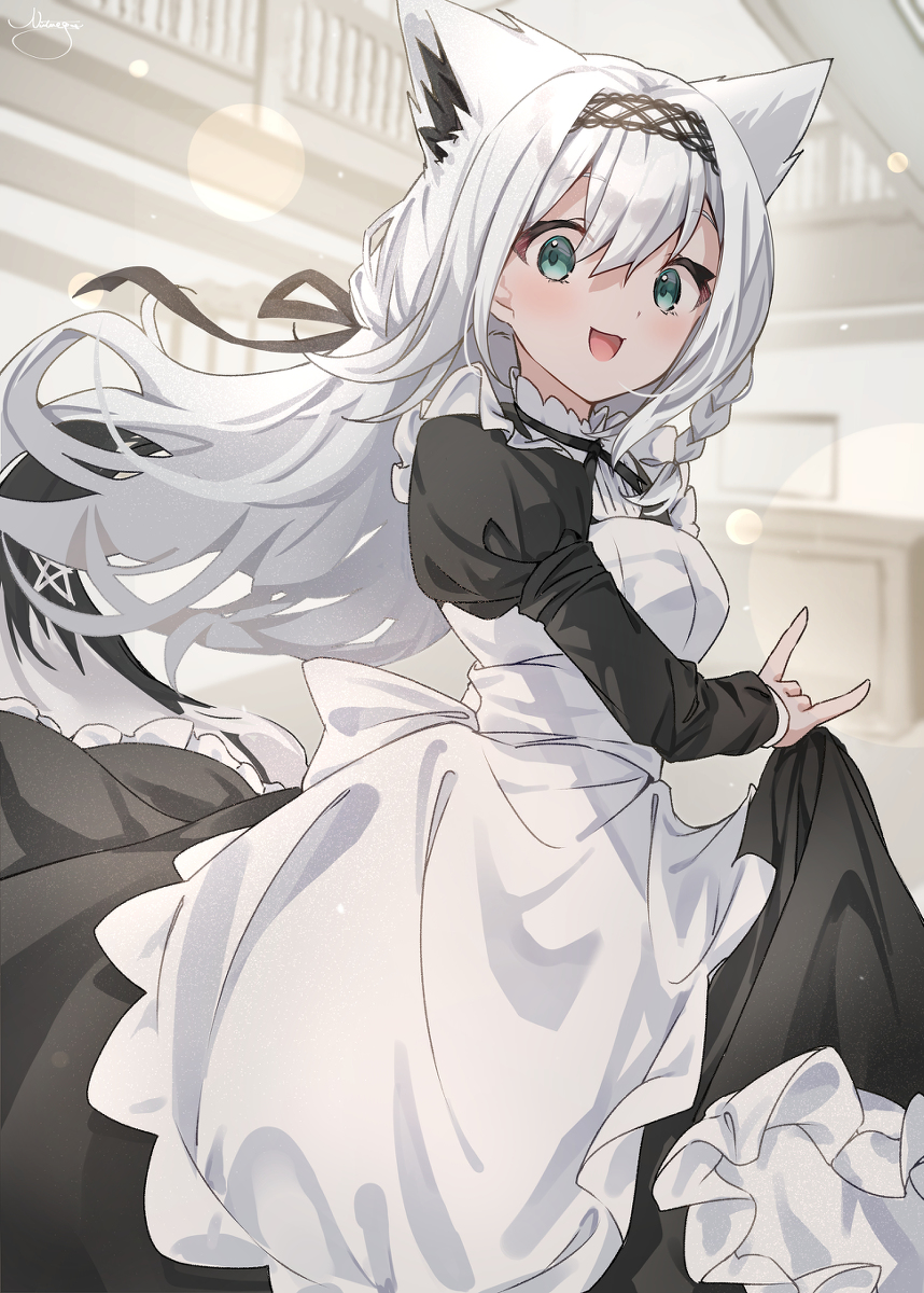 This is a pixiv picture whose title is ホロメイド　フブちゃん.