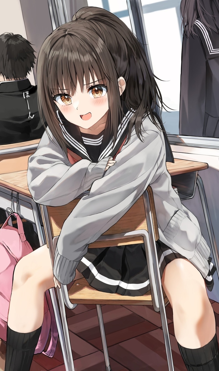 This is a pixiv picture whose title is 弱みを握ってくる幼馴染.