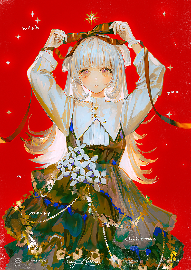 This is a pixiv picture whose title is 🌟 🎀 🎄.