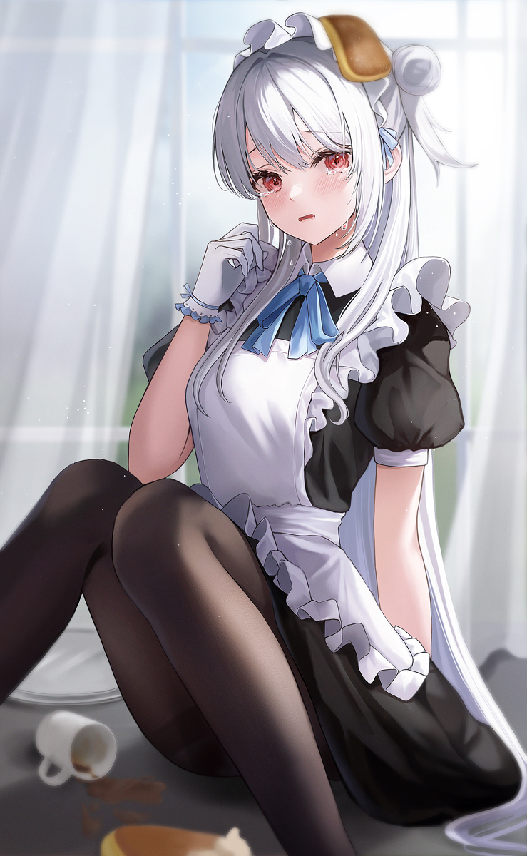 This is a pixiv picture whose title is メード.
