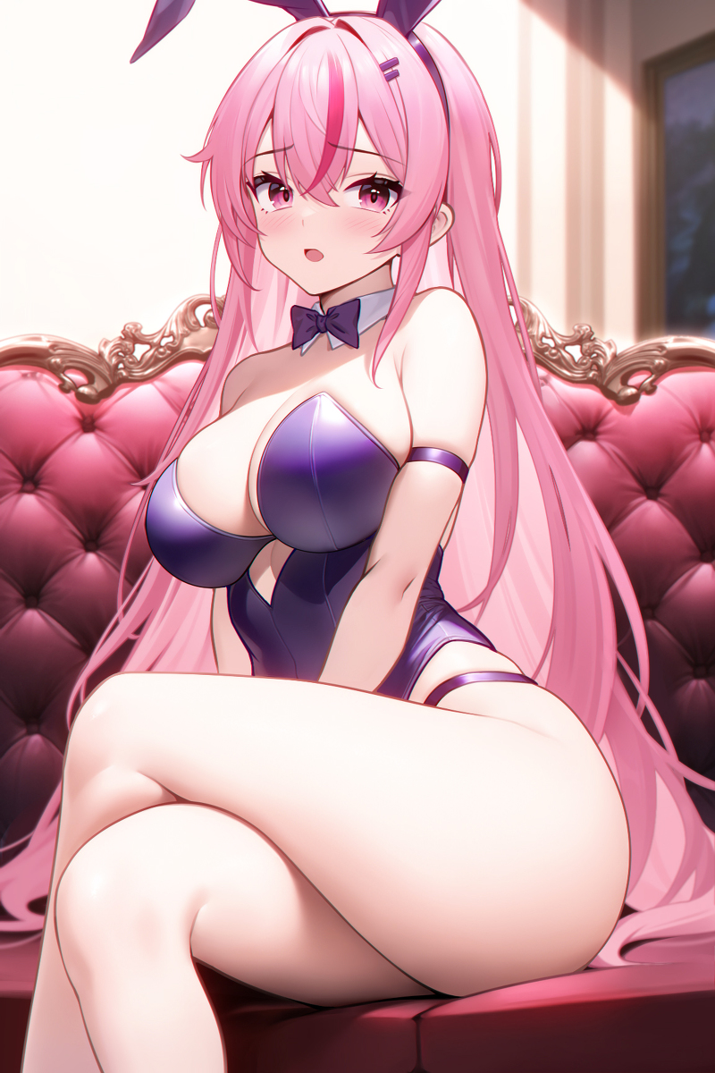 This is a pixiv picture whose title is 刃十三的兔女郎！.