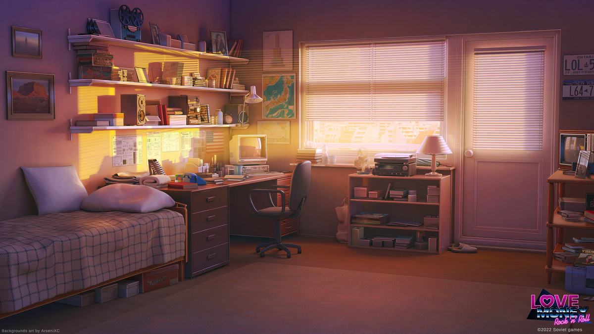 This is a pixiv picture whose title is Michael 部屋 日没.