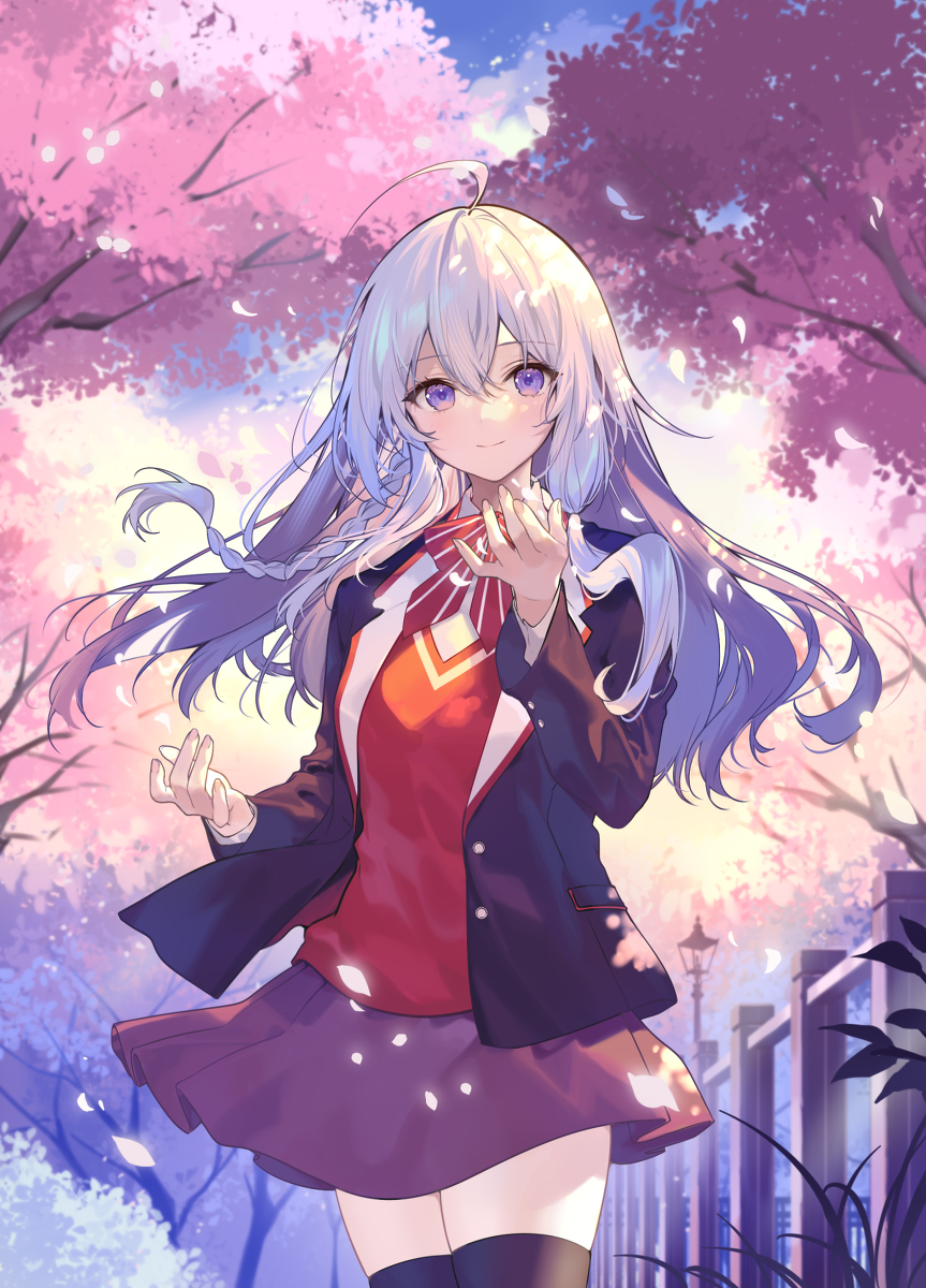 This is a pixiv picture whose title is 魔女の旅々 学園.
