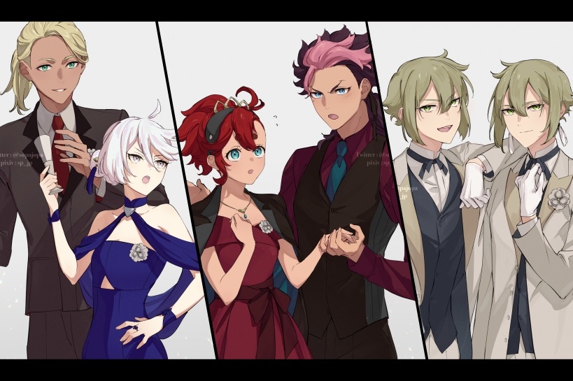 This is a pixiv picture whose title is ドレスアップ.
