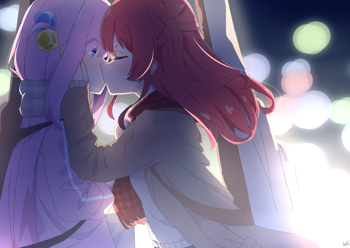 This is a pixiv picture whose title is 別れ際ぼ喜多ちゅ…….