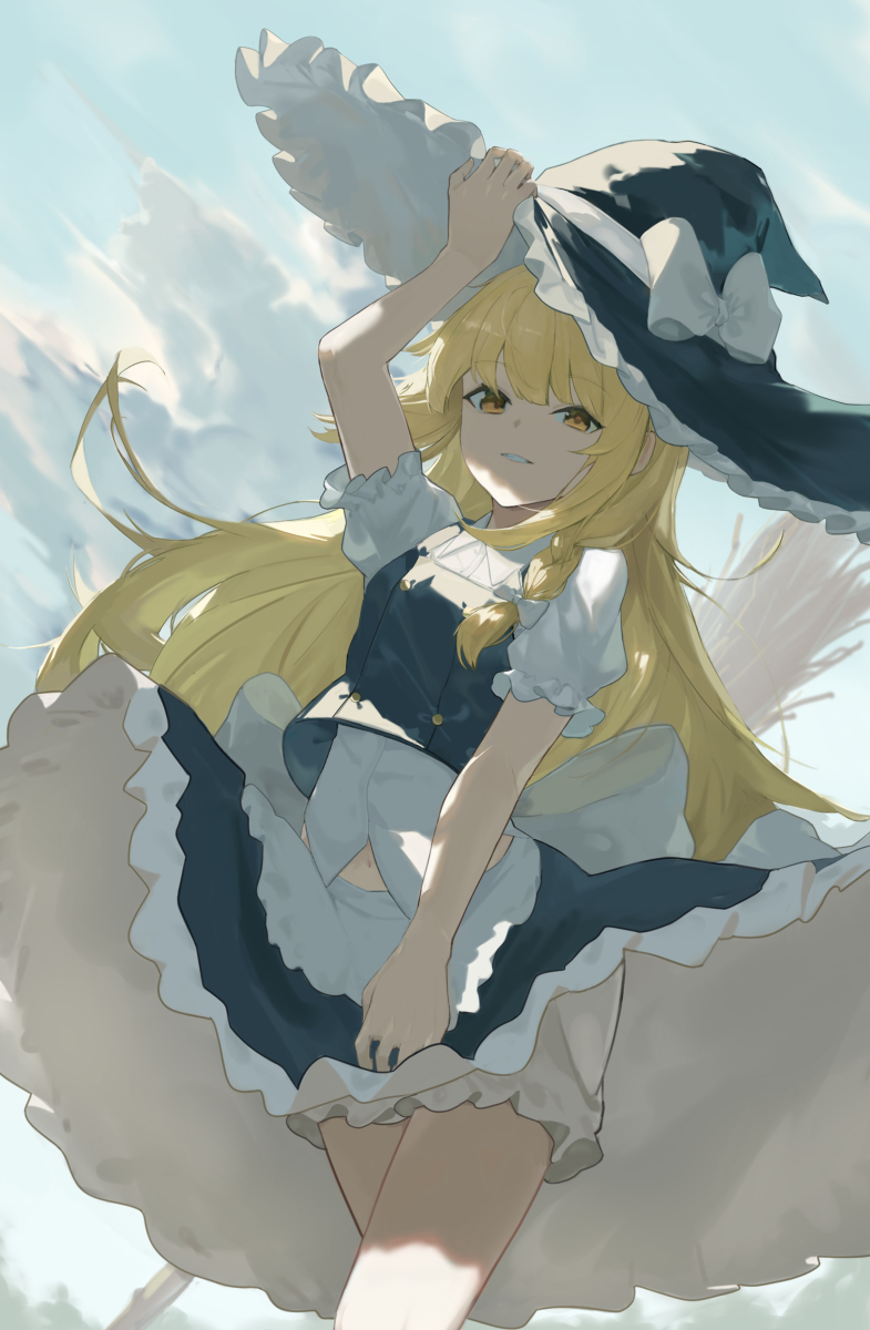 This is a pixiv picture whose title is 魔理沙.