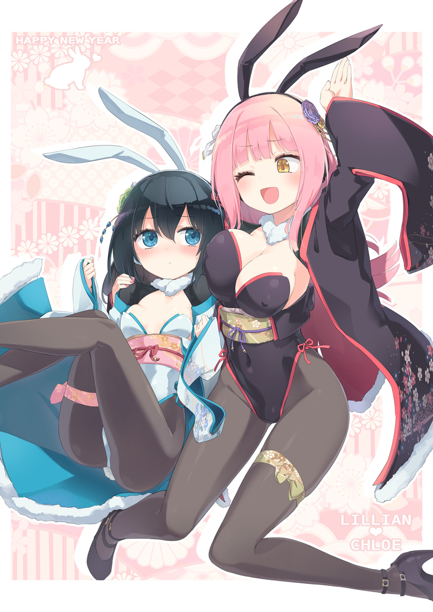 This is a pixiv picture whose title is 【C101】和バニー♥.
