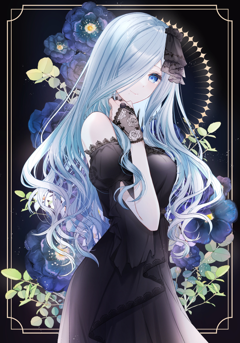 This is a pixiv picture whose title is Merry Bad Bride🖤.