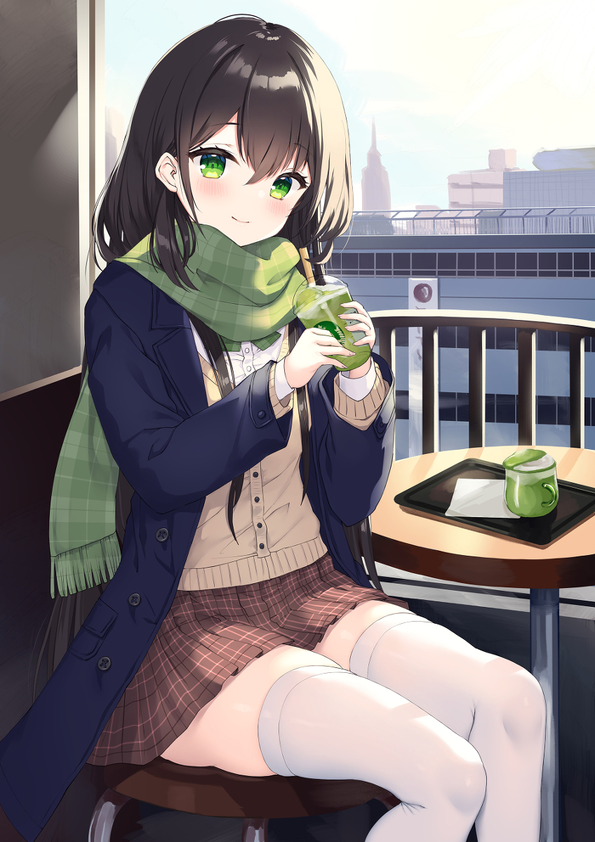 This is a pixiv picture whose title is 君もひとくち飲む？.