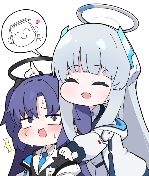 This is a pixiv picture whose title is ミニユウカとミニノア.