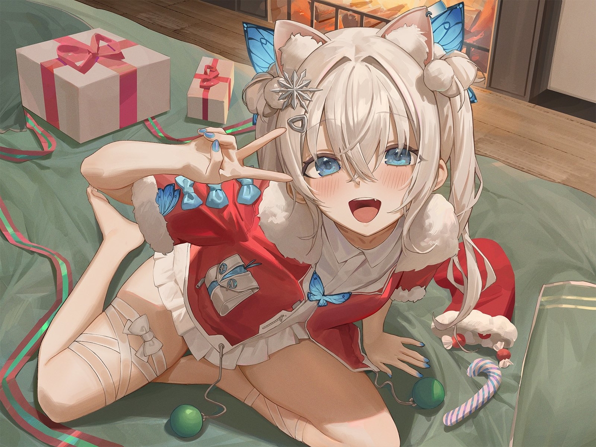 This is a pixiv picture whose title is メリークリ.