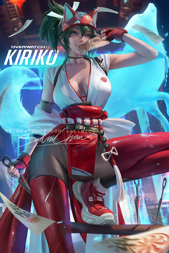 This is a pixiv picture whose title is キリコ (オーバーウォッチ) Kiriko 雾子.