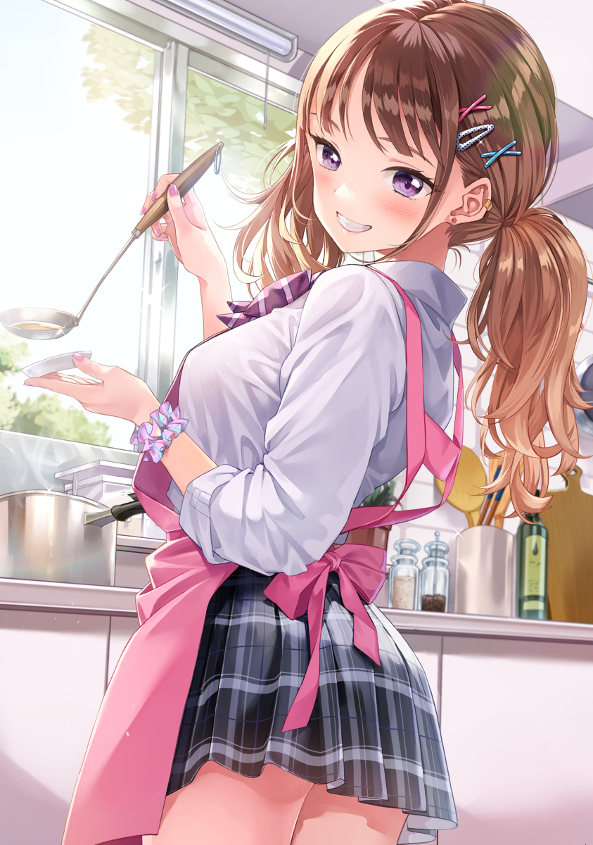This is a pixiv picture whose title is 味見する？.