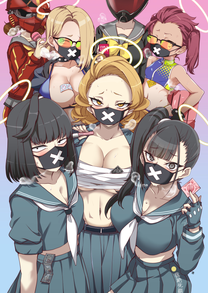 This is a pixiv picture whose title is モブデリ.