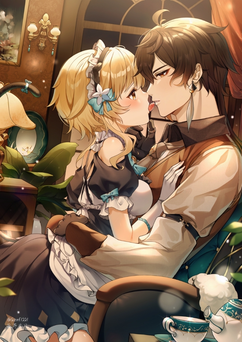 This is a pixiv picture whose title is 钟荧.