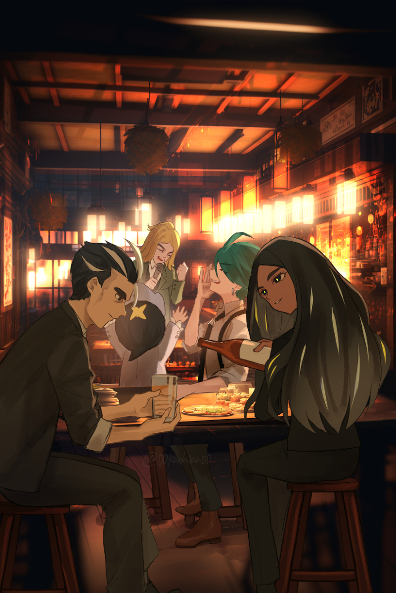 This is a pixiv picture whose title is ハッピーニューイヤー(⚠️2枚目から夢絵注意).