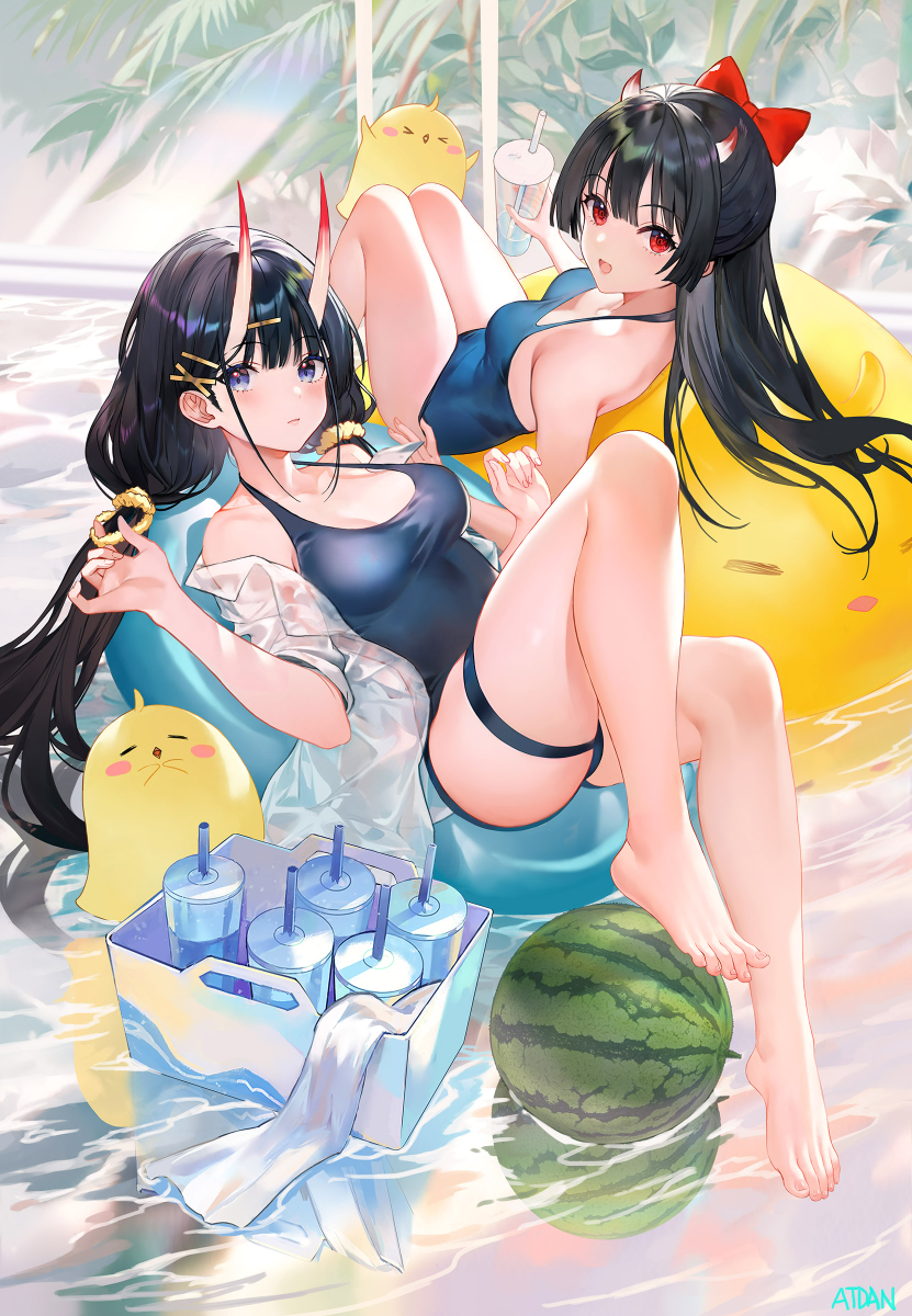 This is a pixiv picture whose title is 水着.