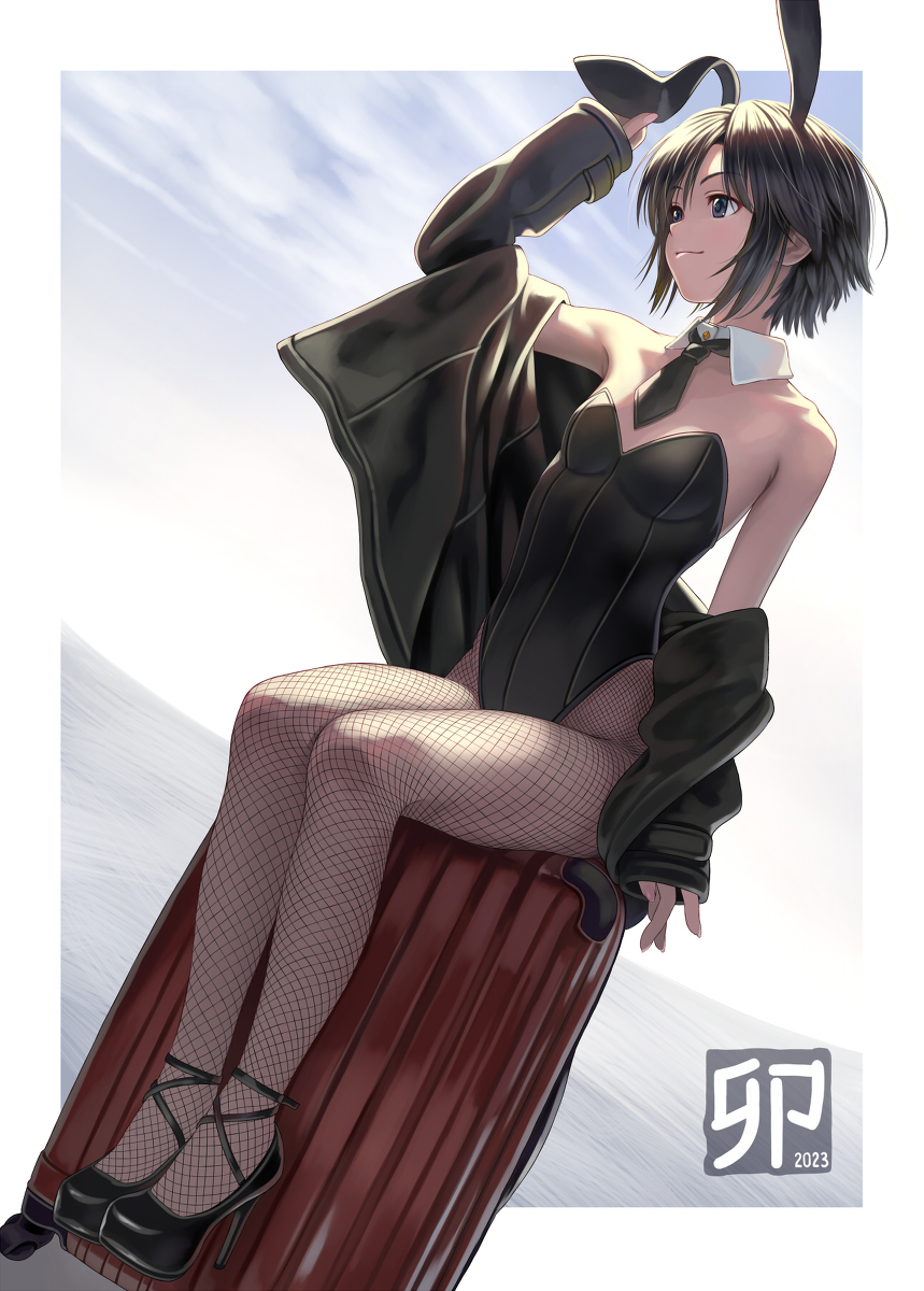 This is a pixiv picture whose title is うさまこりん.