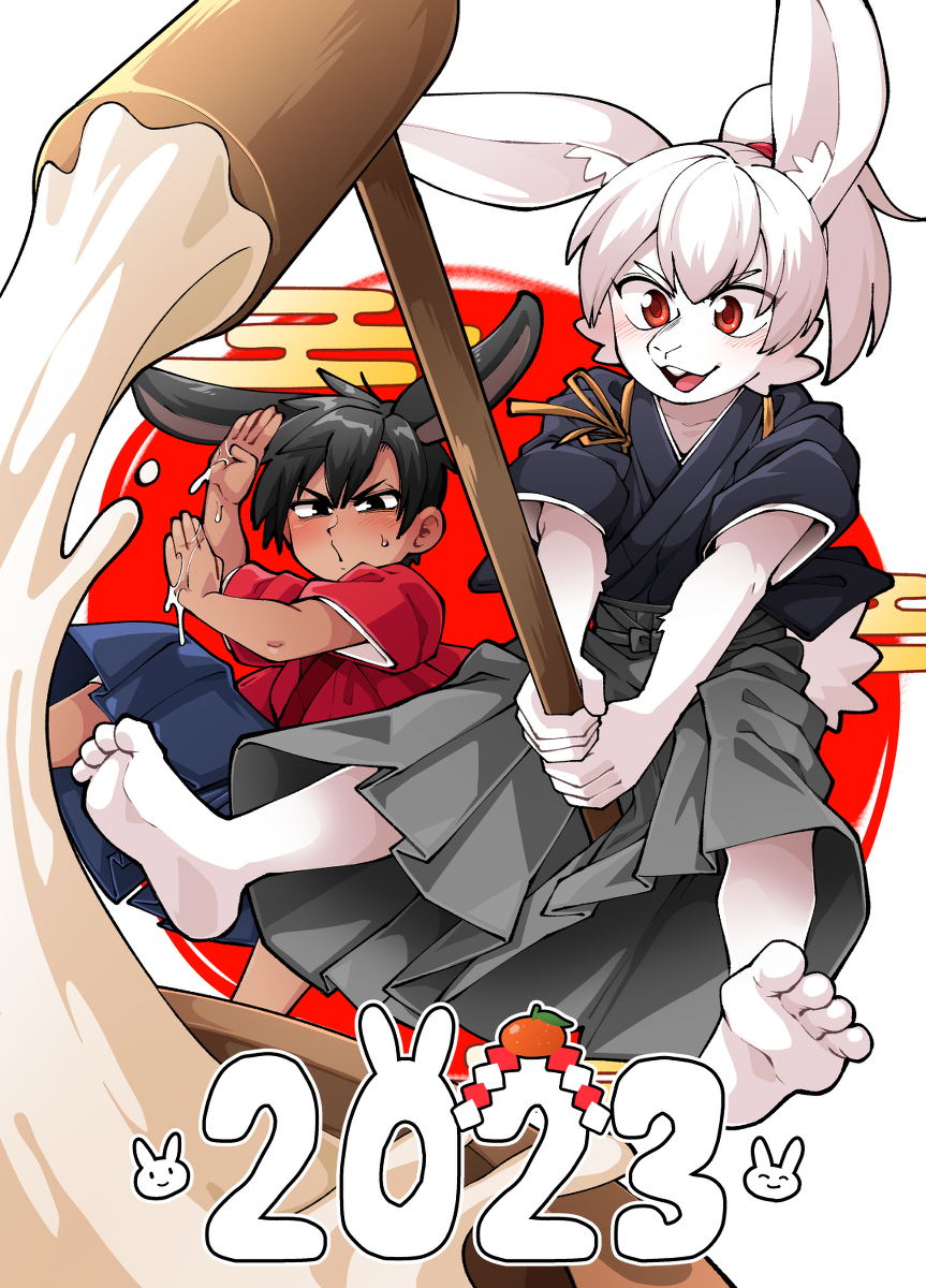 This is a pixiv picture whose title is 2023年あけおめ絵.